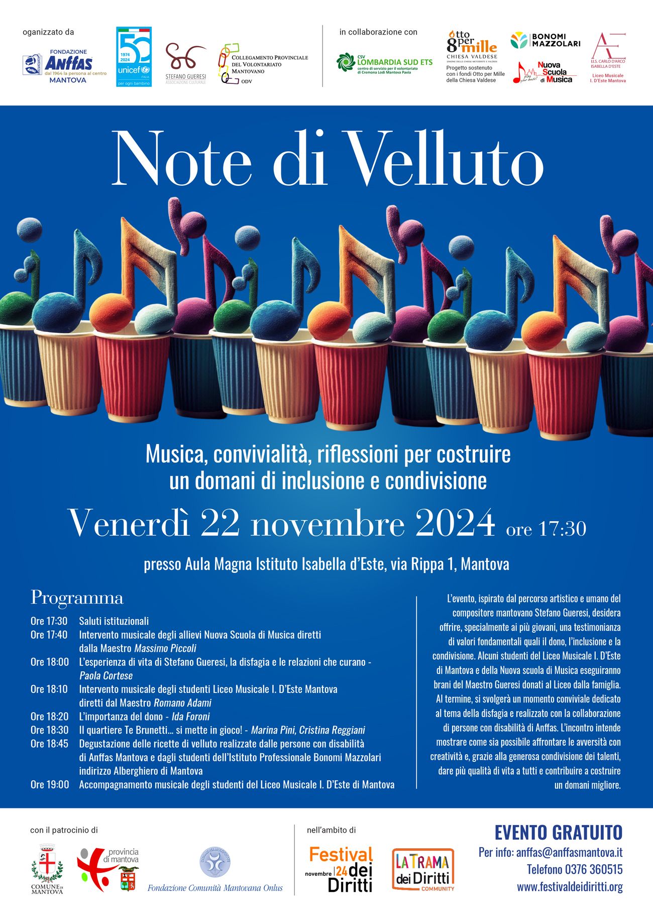 OK LOCANDINA A3 ANNFAS FESTIVAL DEI DIRITTI NOTE DI VELLUTO NOVEMBRE 2024